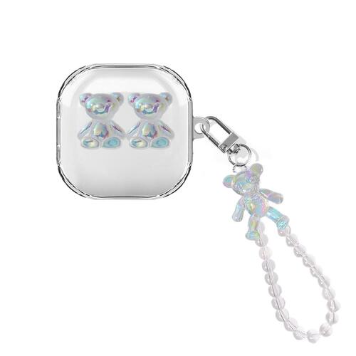 Microsonic Samsung Galaxy Buds Core Kılıf Bear Figürlü Şeffaf