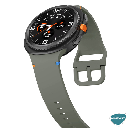 Microsonic Samsung Galaxy Watch Ultra Kordon ProMotion Sport Haki