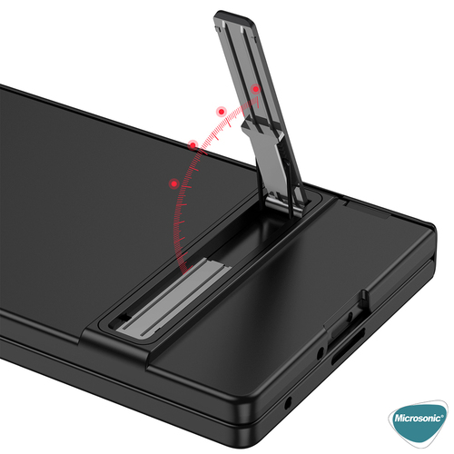 Microsonic Samsung Galaxy Z Fold 7 Kılıf Fusion Stand Bej