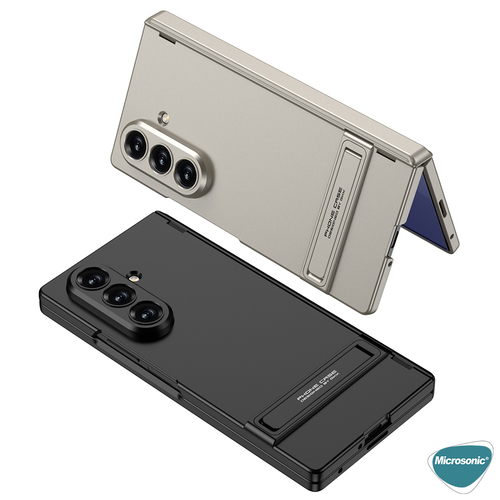 Microsonic Samsung Galaxy Z Fold 7 Kılıf Fusion Stand Bej