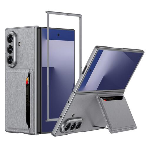 Microsonic Samsung Galaxy Z Fold 7 Kılıf LuxGrip Wallet Gri