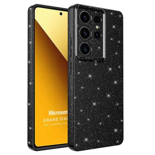 Microsonic Samsung Galaxy S25 Ultra Kılıf Grand Stardust Siyah