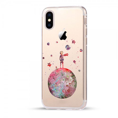 Microsonic iPhone XS Max (6.5'') Desenli Kılıf Küçük Prens Kırmızı