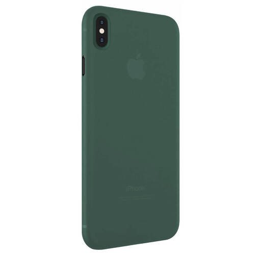 Microsonic Apple iPhone XS Max Kılıf Peipe Matte Silicone Yeşil