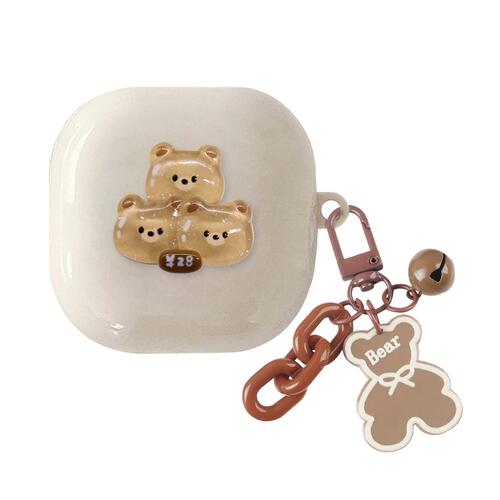 Microsonic Samsung Galaxy Buds Core Kılıf Süslü Figür Desenli Ayıcık