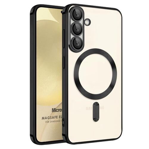 Microsonic Samsung Galaxy S26 Kılıf MagSafe Luxury Electroplate Siyah