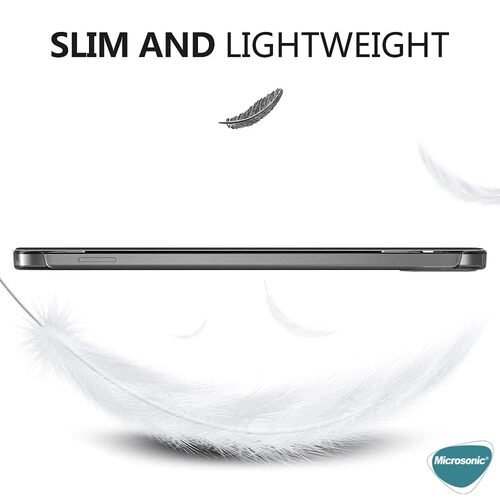 Microsonic Apple iPad Mini 7 Kılıf (A2993-A2995) Slim Translucent Back Smart Cover Pembe