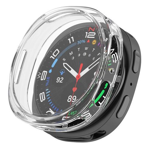 Microsonic Samsung Galaxy Watch 8 44mm Kılıf Ekranı Tam Kaplayan 360 Full Round Soft Silicone Şeffaf