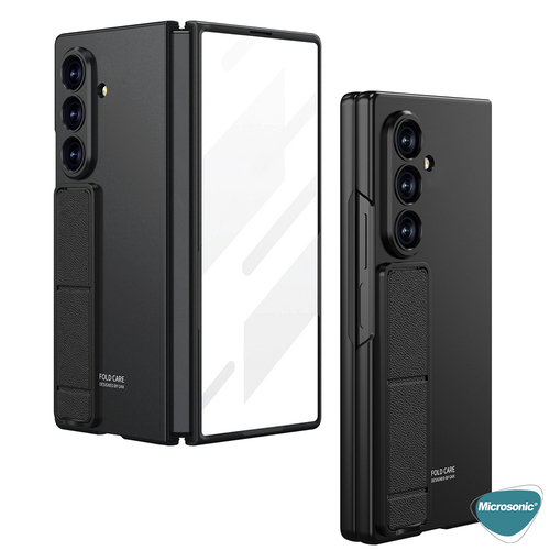 Microsonic Samsung Galaxy Z Fold 7 Kılıf Shape Hard Stand Siyah