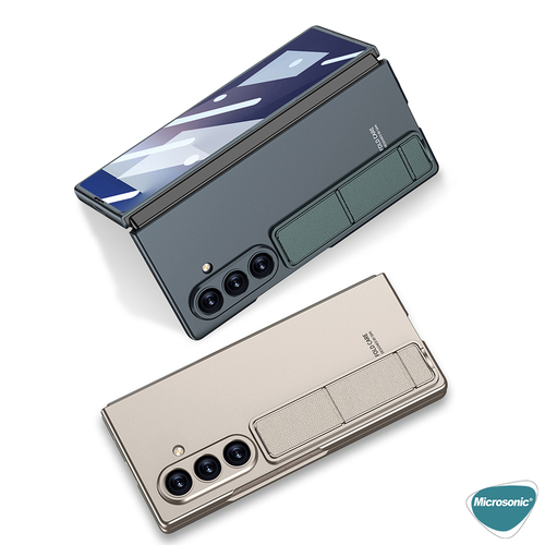 Microsonic Samsung Galaxy Z Fold 7 Kılıf Shape Hard Stand Siyah