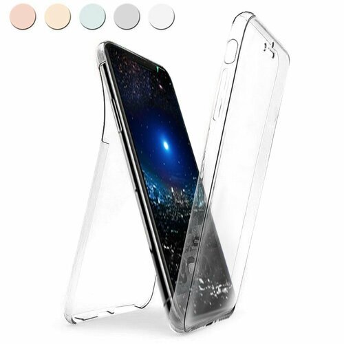 Microsonic Apple iPhone XR (6.1'') Kılıf 6 tarafı tam full koruma 360 Clear Soft Şeffaf