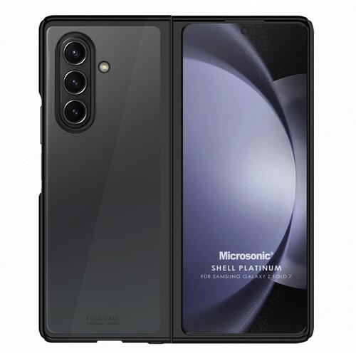 Microsonic Samsung Galaxy Z Fold 7 Kılıf Shell Platinum Siyah