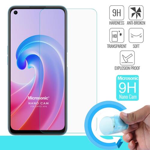 Microsonic Oppo A96 Nano Glass Cam Ekran Koruyucu