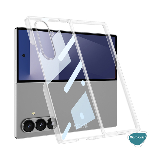 Microsonic Samsung Galaxy Z Fold 7 Kılıf Shell Platinum Şeffaf