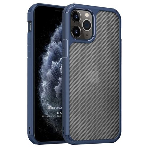 Microsonic Apple iPhone 11 Pro Kılıf Cast Carbon Lacivert