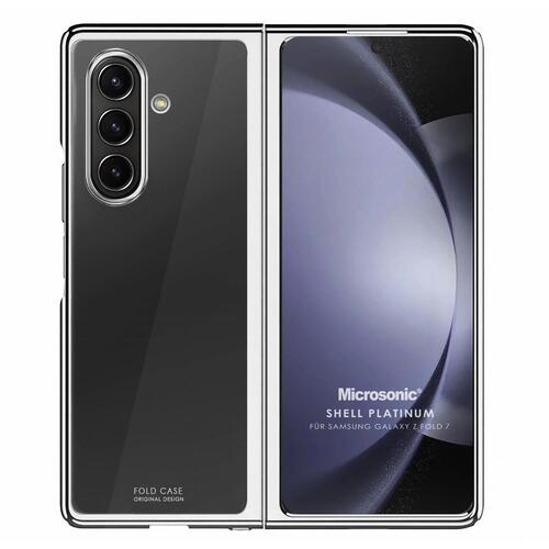 Microsonic Samsung Galaxy Z Fold 7 Kılıf Shell Platinum Gümüş