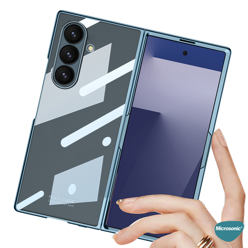 Microsonic Samsung Galaxy Z Fold 7 Kılıf Shell Platinum Gümüş