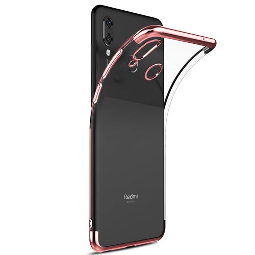 Microsonic Xiaomi Redmi Note 7 Pro Kılıf Skyfall Transparent Clear Rose Gold