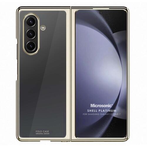 Microsonic Samsung Galaxy Z Fold 7 Kılıf Shell Platinum Gold