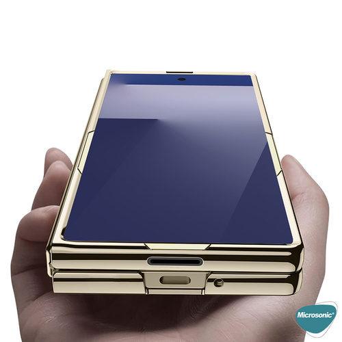 Microsonic Samsung Galaxy Z Fold 7 Kılıf Shell Platinum Gold