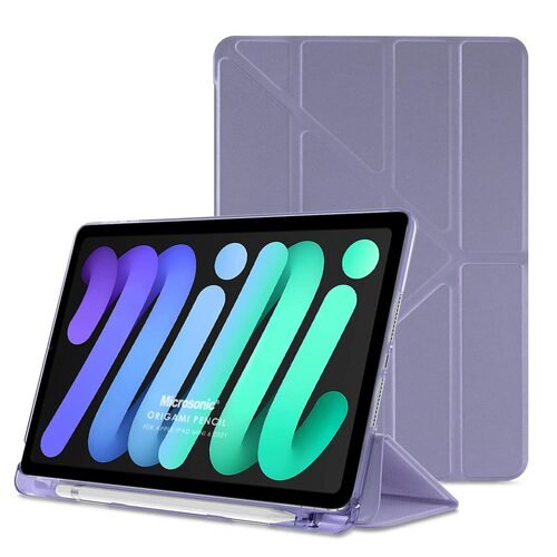 Microsonic Apple iPad Mini 7 Kılıf (A2993-A2995) Origami Pencil Lila