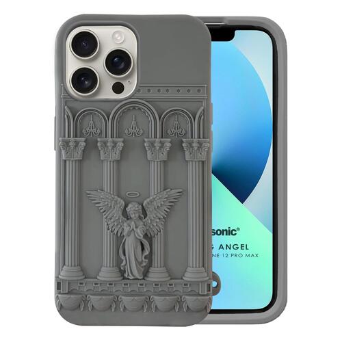 Microsonic Apple iPhone 12 Pro Kılıf Praying Angel Gri