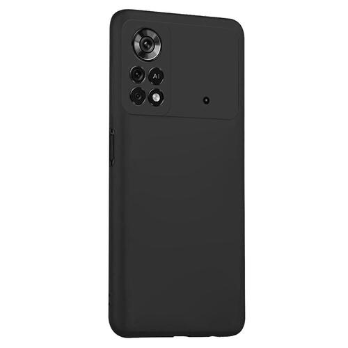 Microsonic Matte Silicone Xiaomi Poco M4 Pro 4G Kılıf Siyah