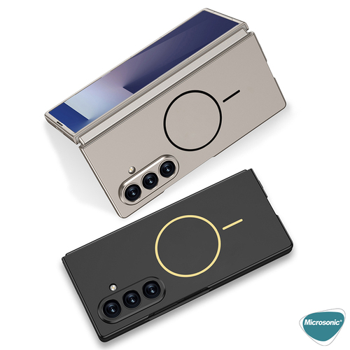 Microsonic Samsung Galaxy Z Fold 7 Kılıf Shape Hard MagSafe Siyah