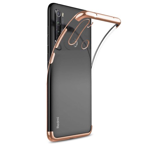 Microsonic Xiaomi Redmi Note 8 Kılıf Skyfall Transparent Clear Rose Gold