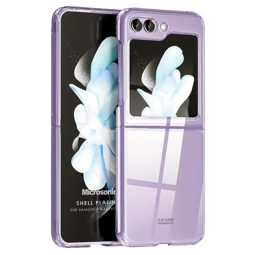 Microsonic Samsung Galaxy Z Flip 7 FE Kılıf Shell Platinum Lila