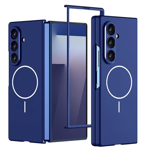 Microsonic Samsung Galaxy Z Fold 7 Kılıf Shape Hard MagSafe Lacivert