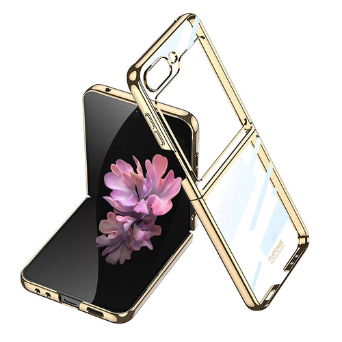 Microsonic Samsung Galaxy Z Flip 7 FE Kılıf Shell Platinum Gold