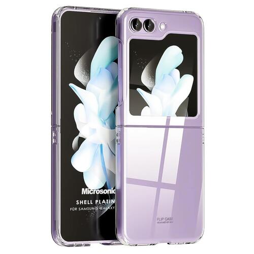 Microsonic Samsung Galaxy Z Flip 7 FE Kılıf Shell Platinum Şeffaf