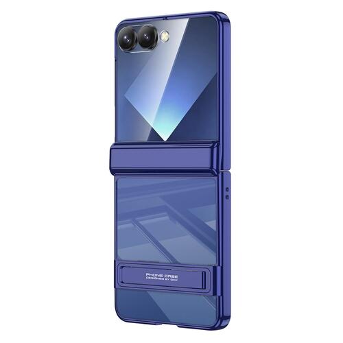 Microsonic Samsung Galaxy Z Flip 7 Kılıf Clarity Stand Lacivert