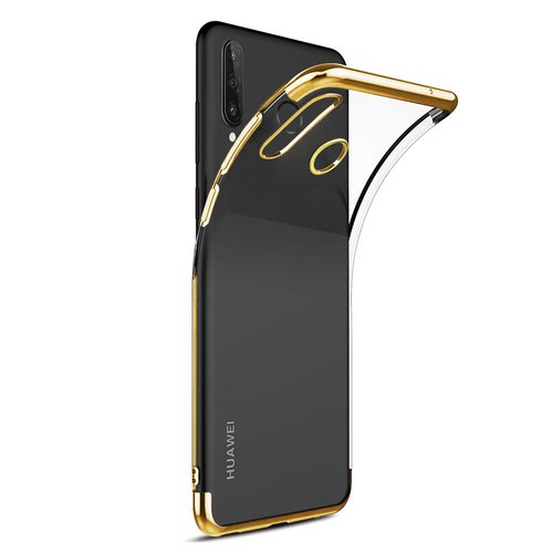 Microsonic Huawei P30 Lite Kılıf Skyfall Transparent Clear Gold