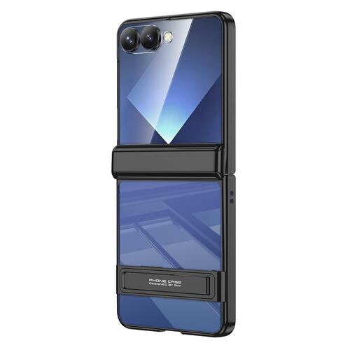 Microsonic Samsung Galaxy Z Flip 7 Kılıf Clarity Stand Siyah