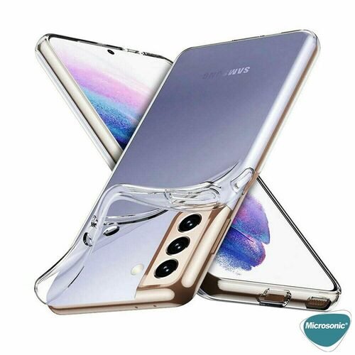 Microsonic Samsung Galaxy S21 Kılıf Transparent Soft Beyaz