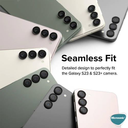 Microsonic Samsung Galaxy S26 Tekli Kamera Lens Koruma Camı Siyah