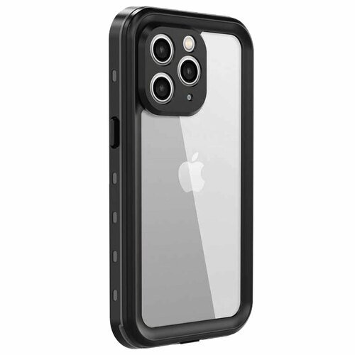 Microsonic Apple iPhone 11 Pro Max Kılıf Waterproof 360 Full Body Protective Siyah