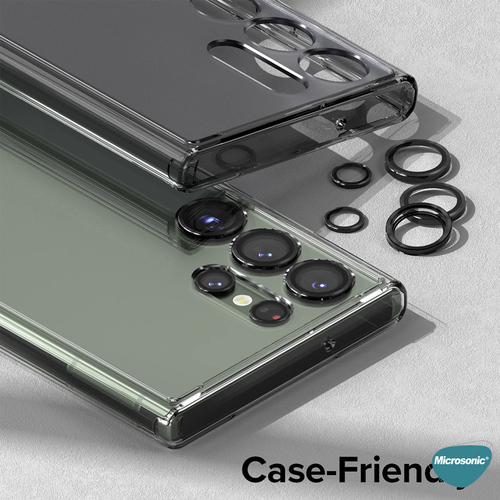 Microsonic Samsung Galaxy S26 Ultra Tekli Kamera Lens Koruma Camı Siyah