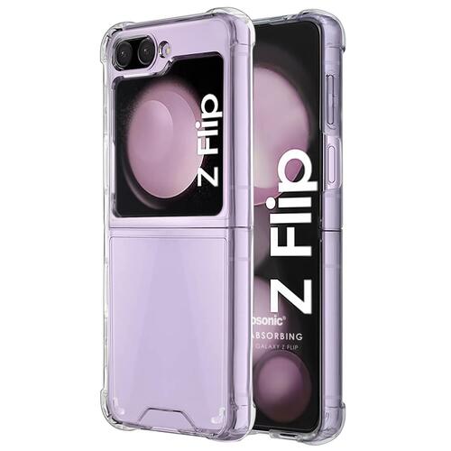 Microsonic Samsung Galaxy Z Flip 7 FE Kılıf Shock Absorbing Şeffaf