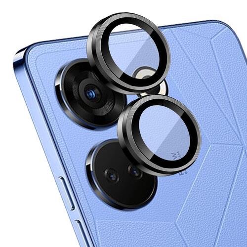 Microsonic TECNO Camon 20 Tekli Kamera Lens Koruma Camı Siyah