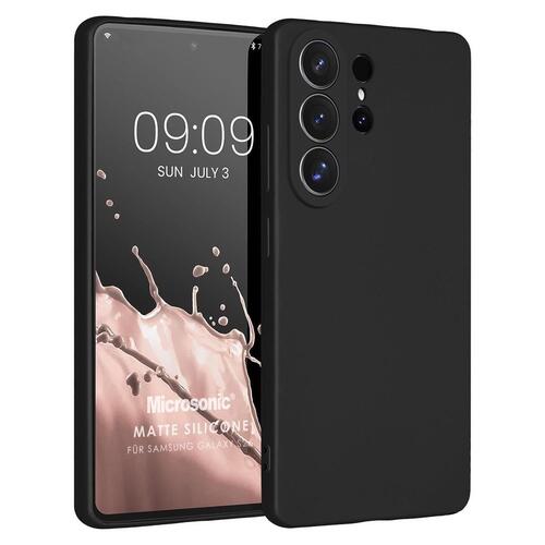 Microsonic Matte Silicone Samsung Galaxy S26 Ultra Kılıf Siyah