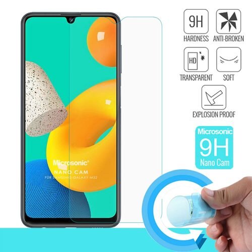 Microsonic Samsung Galaxy M32 4G Nano Glass Cam Ekran Koruyucu