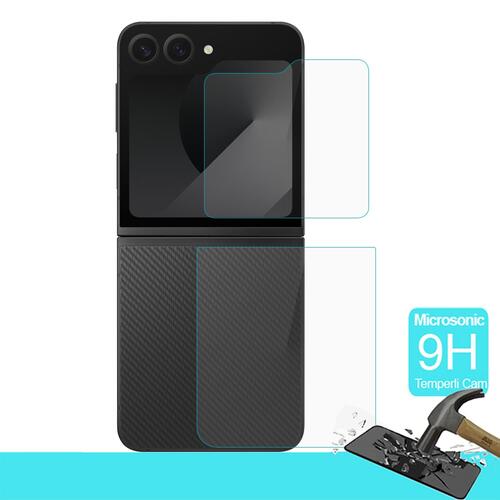 Microsonic Samsung Galaxy Z Flip 7 FE Tempered Glass Cam Ekran Koruyucu