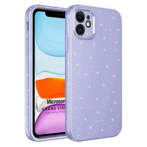 Microsonic Apple iPhone 12 Kılıf Grand Stardust Lila
