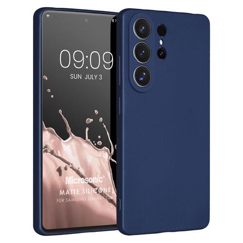 Microsonic Matte Silicone Samsung Galaxy S26 Ultra Kılıf Lacivert
