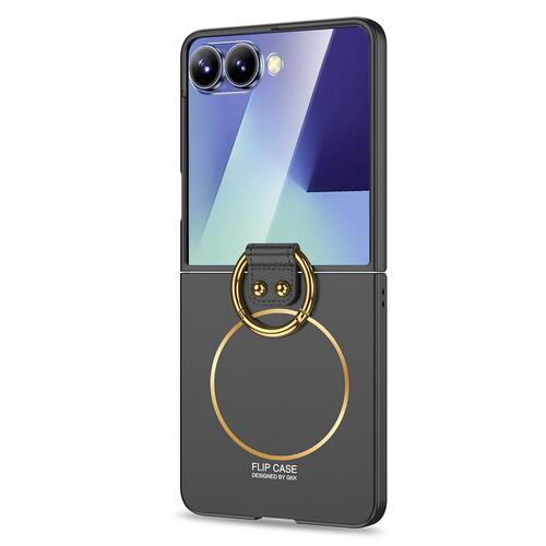 Microsonic Samsung Galaxy Z Flip 7 Kılıf Ring Fall MagSafe Siyah