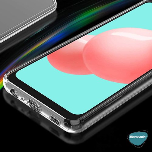 Microsonic Samsung Galaxy A32 5G Kılıf Transparent Soft Beyaz