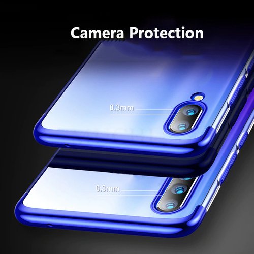 Microsonic Xiaomi Mi 9 Lite Kılıf Skyfall Transparent Clear Gümüş